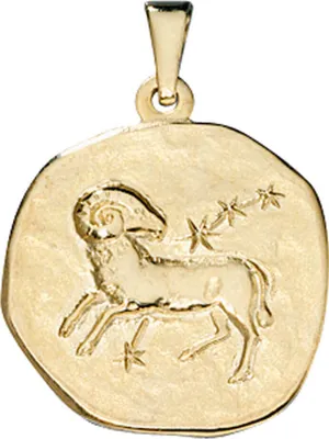 Produktbild von Sternzeichen Widder - Anhänger aus 333 Gold Gelbgold Halsschmuck Uni