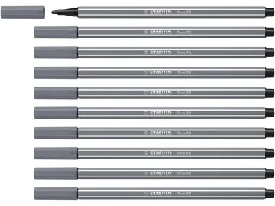 Image de STABILO Pen 68 stylo-feutre Gris 1 pièce(s)