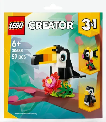 Obrázok produktu pre LEGO Creator Tropický tukan, Stavebnica, 6 rok / roky, Plast, 59 kusov, 45 g