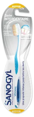 Zdjęcie produktu dla Szczoteczki dentystyczne Sanogyl, do czyszczenia przestrzeni międzyzębowych, średnie, 4 sztuki