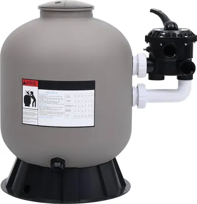 Obrázok produktu pre bazénová piesková filtrácia vidaXL s bočným 6-cestným ventilom sivá