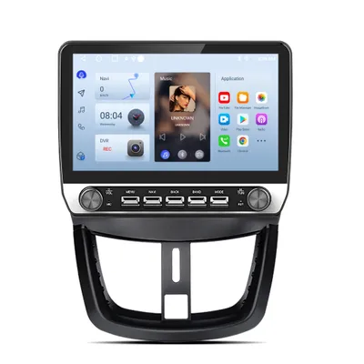 Obrázok produktu pre 10,1''Andriod 15 Autorádio Carplay Andriod Auto 6+128GB pre Peugeot 207 CC 2006-2015 GPS navigácia WIFI Bluetooth FM RDS SWC DSP 2Din 8-jadrový 4G