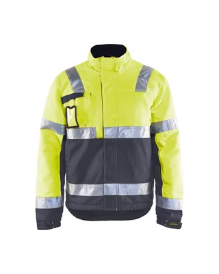 Produktbild von Blakläder® High Vis Winterjacke High Vis Gelb/Mittelgrau 4862 1811, Farbe:gelb/marineblau, Größe:M