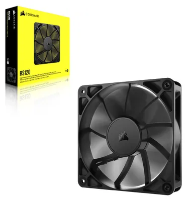 Produktbild von Corsair RS120, Ventilator, 12 cm, 420 RPM, 2100 RPM, Schwarz