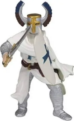 Immagine prodotto di Papo 39758 - Figura di cavaliere con elmo, colore blu PAPO Fascia d'età: +3 anni