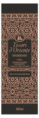 Obrázek produktu pro Tesori d'Oriente, vonné tyčinky Hammam, aromatická vůně do interiéru, 200 ml