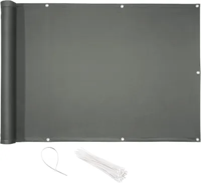 Produktbild von Sichtschutz PES mit Kabelbinder 1,2x6 anthrazit Polyester 160g/m²