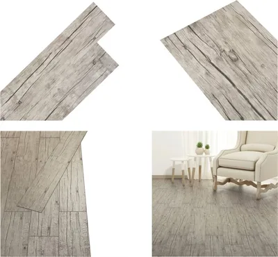 Produktbild von vidaXL PVC Fliesen Selbstklebend 5,02 m² 2 mm Eiche Gewaschen - Bodenbelag - Bodenbeläge - Dielen - Diele