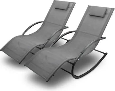 Produktbild von Lacestone 2 Sonnenliegen Grau MS-18457