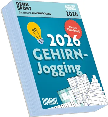 Produktbild von DUMONT - Gehirnjogging 2026 - Tagesabreißkalender 15 x 21 cm, Rätselkalender mit 313 Seiten für Knobelfreunde und Rätselfans