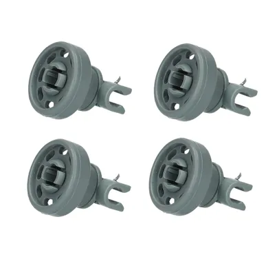 Produktbild von 4x Korbrolle Rolle Geschirrspüler Set für Bosch Siemens Neff 424717 00424717 AEG