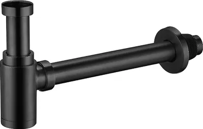 Produktbild von Aloni Messing/Edelstahl schwarz matt Siphon 1 1/4"