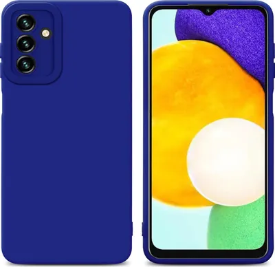 Produktbild von Cadorabo Hülle für Samsung Galaxy A13 5G Schutz Hülle in Blau TPU Silikon Etui Case Handyhülle