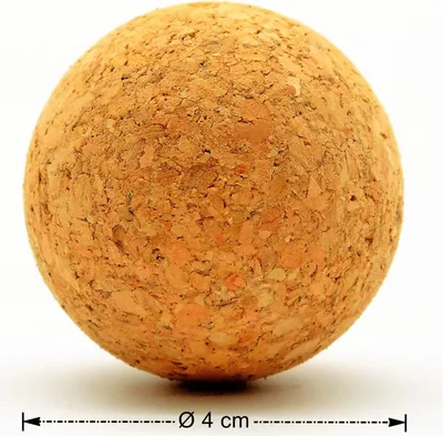 Produktbild von Kork Kugel 4 cm - Weinkorken Kugelstopfen Holzkorken Korkbälle Korkstopfen