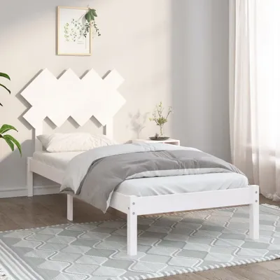 Produktbild von "2026 Promotion" Massivholzbett Schlafzimmer - Weiß - 90x200 cm - Polsterbett CC4790
