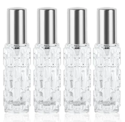 Produktbild von Parfümzerstäuber Nachfüllbar 4x10ml Reise Mini Flakon Leer Silber