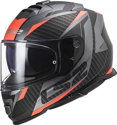 Produktbild von LS2 FF800 Storm II Racer Helm, grau matt/orange, M (57/58)