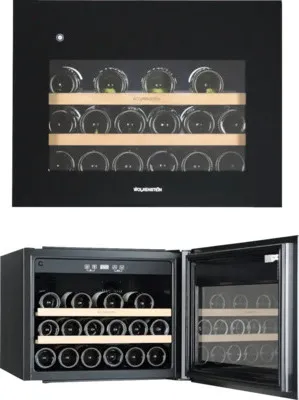 Produktbild von Wolkenstein EWTS64-28ED, Weinkühler mit Kompressor, Integriert, 28 Flasche(n), G, Innenbeleuchtung, Schwarz
