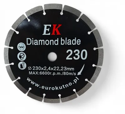 Zdjęcie produktu dla Tarcza Diamentowa Segmentowa 230mm do cięcia betonu, kostki, cegły