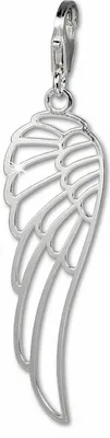 Produktbild von SilberDream Charm Schmuck Ketten Anhänger Flügel 925 Echt Silber FC803