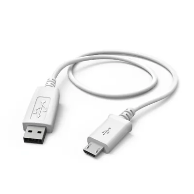 Produktbild von Lade-/Datenkabel, Micro-USB, 1,0 m, Weiß (00178326)