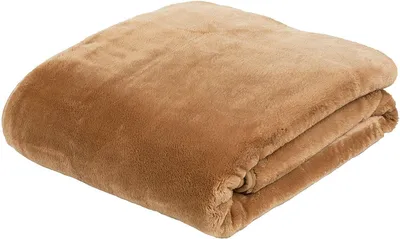 Produktbild von Kuscheldecke 100% Polyester Premium Cashmere Feeling 180 x 220 cm - Sand