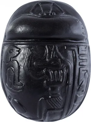 Image de Figurine Egypte Scarabée noir égyptien Dimensions environ 7,5 x 5,5 cm