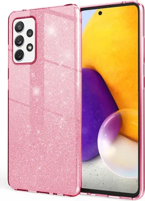 Zdjęcie produktu dla Etui NALIA Glitter na telefon komórkowy Samsung Galaxy A72, Bling Cover Case Glitter Case Pink