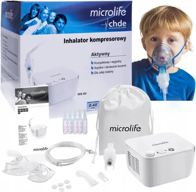 Obrázok produktu pre Microlife Neb 200 Piston - Súprava Rozprašovač + Fyziologický Roztok