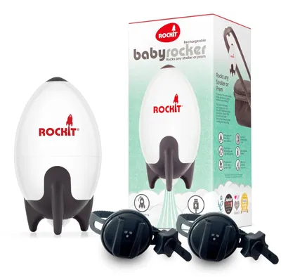 Immagine prodotto di Dondolo elettrico ricaricabile con due supporti – Aiuta il bambino ad addormentarsi grazie al movimento oscillante