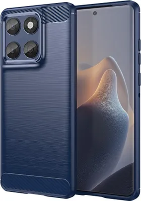 Produktbild von Motorola Edge 60 / 60 Fusion Hülle - Coverup Armor Brushed TPU Back Cover - Blau