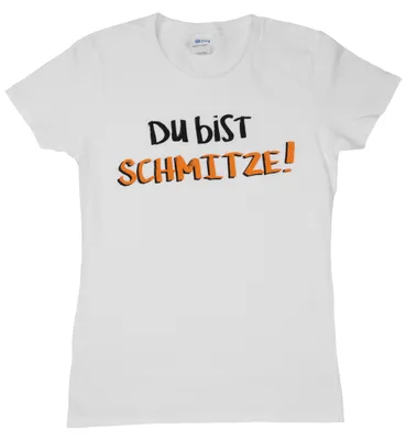 Produktbild von Ralf Schmitz T-Shirt - Du bist schmitze! Slim Fit Oberteil Shirt Tour Fanartikel Weiß XXL