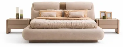 Immagine prodotto di Set di mobili da camera da letto  letto beige, armadio e comodini completi