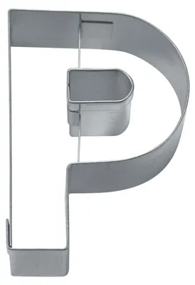 Produktbild von Städter Ausstecher Buchstabe P, Ausstechform, Plätzchenform, Keks, Plätzchen, Edelstahl, 6.5 cm, 112858