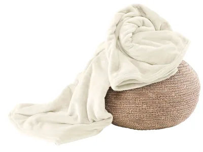 Produktbild von Flanell Kuscheldecke XL - Grau - 220x240 cm Wohndecke Decke Tagesdecke Sofa Überwurf