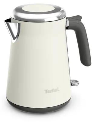 Productafbeelding van Tefal Collection KI666AE0, 1,7 liter, 2400 watt, ivoorwit, roestvrij staal, waterniveau-indicator, draadloos