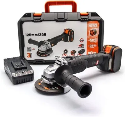 Immagine prodotto di Smerigliatrice a batteria da 125 mm, 20 V, nera