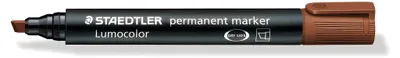 Produktbild von STAEDTLER Lumocolor 350 permanent Marker, Keilspitze, Einzelprodukt, braun