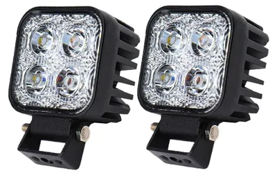 Produktbild von Greenmigo 2X 12W LED Lampe Scheinwerfer 1200LM Kaltweiß Rücklicht Arbeitsscheinwerfer Wasserfest IP67