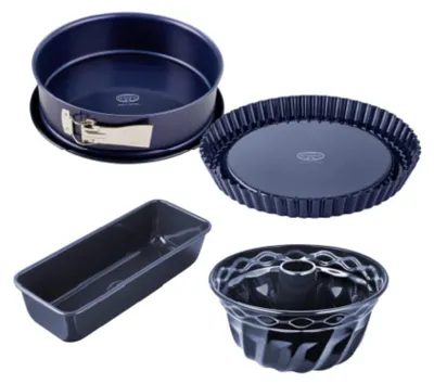 Produktbild von Dr. Oetker Backformen-Set "Back-Liebe Emaille", 4-teilig