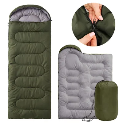 Produktbild von Touristenschlafsack, Bettdecke mit Kapuze, 2-in-1, warm, leichter Bezug, MUMIENLAGER