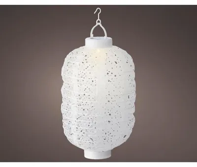 Produktbild von LED-Solarlaterne Ø 20 cm, H 30 cm, weiß