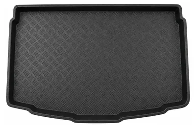 Produktbild von Kofferraumwanne für Volkswagen T-Roc I 2017-2025 (unterer Ladeboden) – Schwarz, passgenau