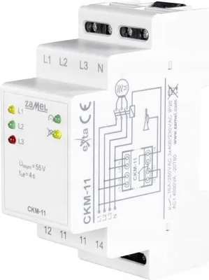 Produktbild von Phasenfolge- und Phasenverlustsensor Zamel CKM-11 16A