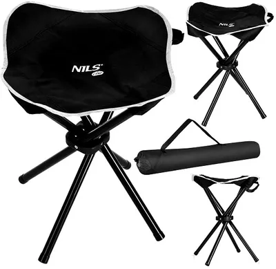 Produktbild von Nc3010 Schwarz Camping Hocker Wanderhocker Nils Camp