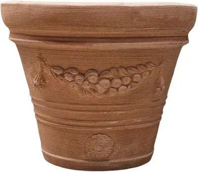 Image de Pot en terre cuite 25-40 cm, résistant au gel, fabriqué à la main