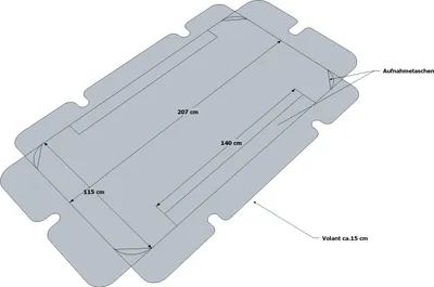 Produktbild von Ersatzdach Hollywoodschaukel 3 Sitzer Schaukel Triumph Rubin