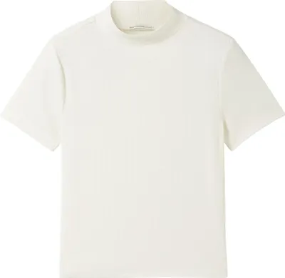 Produktbild von Cropped T-Shirt mit Rippstruktur