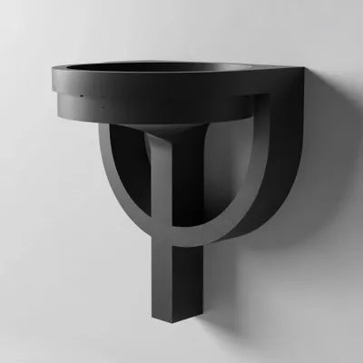 Obrázok produktu pre Decords 3D nástenný organizér – nástenná polička s miskami a kruhovým držiakom, 25 cm