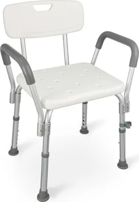 Immagine prodotto di Sgabello da doccia con schienale e maniglie